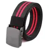 Cinturón Casual de Lona y Nylon para Hombres y Mujeres Sin Metal Entrenamiento al Aire Libre Hebilla Lisa Cinturón de Combate Fuente Transfronteriza