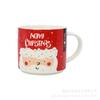 Taza apilable personalizada de 8 oz Serie Navideña Calcomanía de Papá Noel Muñeco de Nieve Linda Moderna Venta Directa de Fábrica