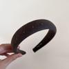 Diadema de Terciopelo con Puntos Estilo Coreano para Mujer, Diadema Versátil Retro de Parte Alta, Diadema de Parte Alta con Puntos para el Año Nuevo del Caballo