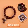 Preciosa colección de pulseras de sándalo morado y sándalo verde amarillo de un solo círculo, cuentas, cuentas, pulsera de texto juguetona para mujer, mercado nocturno, venta al por mayor