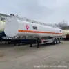 Carroceria Tanque para Mercadorias Perigosas Semi-reboque Tanque de Aço Inoxidável Semi-reboque Transporte de Diesel Gasolina Tanque Líquido Semi-reboque Tanque