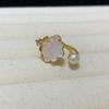 Anillo de Perla de Agua Dulce con Pintura al Óleo Colorida Flor Joyería de Mano Elegante Moda Lujo Accesible Anillo Versátil de Alta Gama Joyería para Mujeres