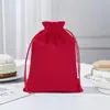 Bolsa de Terciopelo con Cordón Bolsita de Terciopelo Personalizada Almacenamiento de Joyería de Terciopelo Cordón Doble Bolsa de Embalaje de Terciopelo Negro Venta al Por Mayor