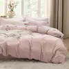 Juego de Funda Nórdica de Tres Piezas Transfronterizo en Color Café con Impresión Digital, Ropa de Cama y Textiles para el Hogar de Comercio Exterior de Amazon