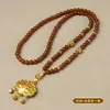 Colgante de Cadena para Cuello de Calcedonia Hetian Caña de Azúcar Amuleto Budista Tailandés Cadena Brújula Ocho Tesoros Thangka Hebilla de Liberación Rápida Cadena Multiusos