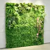 Parede de Plantas Parede de Fundo de Plantas Verdes Decoração de Parede Interna Varanda Cabeça de Porta Tridimensional Gramado Artificial Biônico