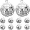 Colgante de Bola de Espejo Transfronterizo Bola Reflectante Disco Árbol de Navidad 2026 Nuevo Suministros de Decoración Navideña Amazon