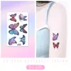 Ricklon Transfronteiriço em estoque Novos Adesivos de Tatuagem Glitter Desenho Animado Infantil Sereia Borboleta Adesivos de Tatuagem Atacado