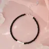 Pulseira de Prata Pura S999 Peixe Pequeno Ágata Negra Personalidade Criativa Doce Atmosfera de Nicho Estilo Coreano Joia Suave para Mão Atacado