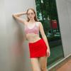 Traje de baño de tres piezas de alta gama para mujer, traje de baño de verano con cuello en el pecho pequeño, estilo bikini transfronterizo de Tailandia, aguas termales