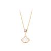 Colar de saia de prata esterlina s925 feminino, design de nicho de luxo leve, corrente de clavícula em forma de leque com folha de ginkgo, simples e versátil