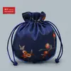 10Yjgz Saquinho Bordado com Cordão de Frutas Arredondadas Bolsa para Joias Bolsa para Brinquedos Bolsa de Noz Bolsa para Contas Budistas Leidezhu