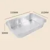 Stock Listo con Envío Gratis Caja de Comida de Aerolínea de 350 ml Caja de Lata de Papel de Aluminio Caja de Empaque de Papel de Aluminio de Alta Gama Caja de Almuerzo de Papel de Aluminio