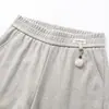 Pantalones rectos ajustados para madres, pantalones largos adelgazantes, nuevo modelo 2026, pantalones para mujeres de mediana edad y mayores de 50 años, pantalones de pierna ancha de cachemira sintética para mujer