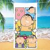 Crayon Shin-Chan ~ Toalla de baño de microfibra para adultos, natación, dibujos animados para niños, viaje, portátil, toalla de playa