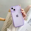 Nueva Chica Gordita para Apple 15promax Ojos Grandes TPU Simple Color Sólido Transparente 7 Funda Suave 11 Funda para Teléfono Móvil