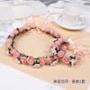 Boda Dama de Honor Novia Hermanas Tiara Flor de Muñeca Guirnalda de Fresas Festival Infantil Anillo para la Cabeza Pulsera