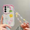 Adecuado para Vivoy03 Todo Incluido Y78 Dibujos Animados Moda Femenina Y93 Crema Y52S Estéreo Muñeca Funda para Teléfono Móvil Y35 Pulsera