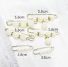 Artefacto para la cintura de los pantalones pasador de cintura broche anti-exposición broche de corsage de alta gama joyería hebilla de broche de perlas