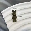 Versión coreana de accesorios de joyería de oso de dibujos animados oscuro barroco hecho a mano DIY pasador para el pelo accesorios para el cabello aleación material para agujeros en zapatos