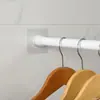 Soporte fijador para barra telescópica soporte para barra de cortina de ducha pegatina en forma de U sin rastro sin perforación soporte para barra colgante de armario gancho de puerta autoadhesivo cortinero