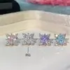 Pendientes de Tuerca de Circonita Brillante en Forma de Estrella de Cuatro Puntas para Mujer, Pendientes de Cartílago para Regalo, Pendientes de Rosca de Base Plana, No Necesitan Quitarse, Nuevos Pendientes 2026