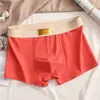 Roupa Íntima Masculina 100% Algodão Solta Tamanho Grande Esportiva Respirável Boxer Shorts Curtos Boxer Briefs Juvenil Calças