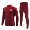 Traje de Entrenamiento de Fútbol de Manga Larga con Media Cremallera Conjunto Ropa Deportiva para Adultos Uniforme Apariencia Camiseta de la Selección Nacional China