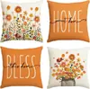 Fundas de Almohada Sencillas y Frescas de Plantas y Flores para Primavera y Verano para Decoración de Ambiente en la Sala de Estar, Sofá, Dormitorio y Cabecera