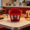 Simulação Restaurante de Fast Food Cesta Porta-Almoço Acessórios de Estrutura Mini Resina DIY Ímãs de Geladeira Presilhas de Cabelo Chaveiros Atacado