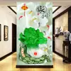 Pintura decorativa para porche 3D autoadhesiva de flores, pegatinas de pared para dormitorio, sala de estar, pasillo de dormitorio, pegatinas de pared de fondo
