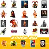 50 Pegatinas de Lucha Libre de la WWE Pegatinas Transfronterizas Espectáculo de Lucha Libre Profesional Estadounidense Figuras Deportivas Pegatinas
