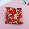 Bolsa de Almacenamiento para Toallas Sanitarias Estilo Coreano Estudiante Repelente al Agua Linda Caricatura Bolso para Lipstick Licencia de Conducir