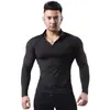 Procesamiento de Fábrica Fuente Personalización OEM/ODM Personalización Etiqueta Privada LOGO Media Cremallera Manga Larga Ropa de Fitness