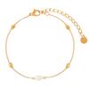 Diseño Nicho Ins Sentido Moda Elegante Geométrico Perla de Agua Dulce Acero de Titanio Collar Pulsera Conjunto Combinado de Mujer