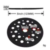Almohadilla Protectora de 5 Pulgadas con 33 Agujeros para Amoladora en Seco, Almohadilla Pulidora para Máquina Pulidora y Lijadora, Almohadilla Protectora para Disco de Lijado y Pulido
