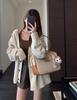 Estilo Perezoso Hilo Suministrado por el Cliente Cálido y Cómodo Estilo Viejo Rico Cárdigan Tejido Chaqueta para Mujer Otoño e Invierno Nuevo Estilo