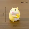 Miniaturas de Hamster Enfeites Fofos Acessórios de Decoração DIY Decoração de Mesa Carro Caixa Surpresa Fofa
