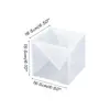 Molde de silicona piramidal bestseller transfronterizo para manualidades, resina de cristal, especímenes de flores secas, molde para adorno de pirámide, venta al por mayor