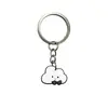 Chaveiro Criativo de Borracha Macia PVC Desenho Animado Gato de Gelatina Fofo Pingente de Bolsa Ornamento para Chave de Carro Pequeno Presente