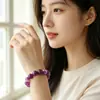 Zhou Lianfa Venta al por mayor Comercio exterior Taobao Ágata Negro Natural Ojo de Tigre Cristal Rosa Estilo Étnico Pulsera de Joyería Regalo