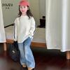 Suéter para niñas YOJIA otoño e invierno 2024 nuevo suéter infantil de moda de estilo occidental top infantil de invierno