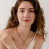 Colgante de Cadena de Acero Inoxidable con Forma de O Transfronterizo Cadena Sencilla Chapado en Oro de 18K Impermeable Collar Pulsera Accesorios de Joyería DIY de Nicho