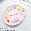 Accesorios de resina de dibujos animados para manualidades, plato de garra de gato de color sólido, pinza para el pelo de gel de crema hecha a mano, pegatina para refrigerador, hebilla de zapato para bolsa, parche