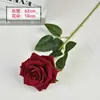Serie Rosa Terciopelo Flores Artificiales Transfronterizas para Arreglos de Boda, Arcos de Hotel, Decoraciones de San Valentín y Flores Artificiales
