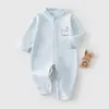 Ropa interior de capa base sin costuras para primavera y otoño, Pijamas, Ropa exterior, Mameluco de algodón puro para bebé, Pelele para recién nacido