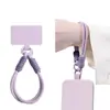 Cordón para Teléfono Móvil con Tarjetero, Súper Estiloso para Mujeres, Hermoso Estilo de Muñequera Calabaza Roja Tejida