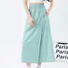 [Processamento Personalizado] Calça Saia Workwear Fina Estilo Americano para Mulheres, Cintura Alta, Efeito Emagrecedor, Linha A, Casual, Perna Larga, Direto da Fábrica Fonte