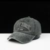 Gorra de béisbol con personalidad, forro suave y bordado de primavera y verano, gorra de mezclilla lavada simple para hombres y mujeres, gorra de moda para hombres y mujeres