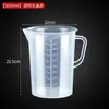 Taza medidora de plástico engrosado con escala, taza medidora de grado alimenticio, taza medidora experimental, vaso medidor, cilindro medidor, taza de plástico a escala